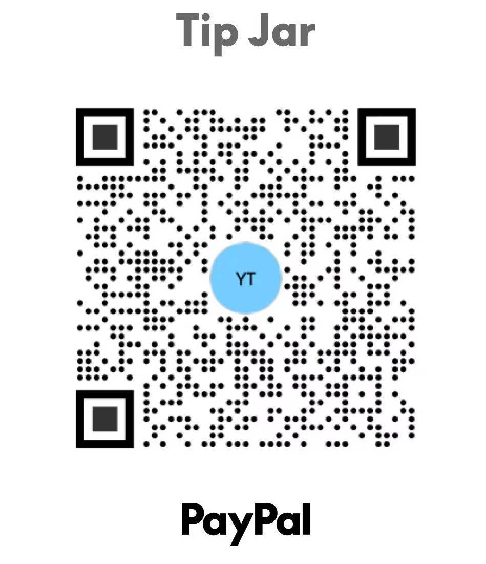 PayPal QR code for supporting CountToday